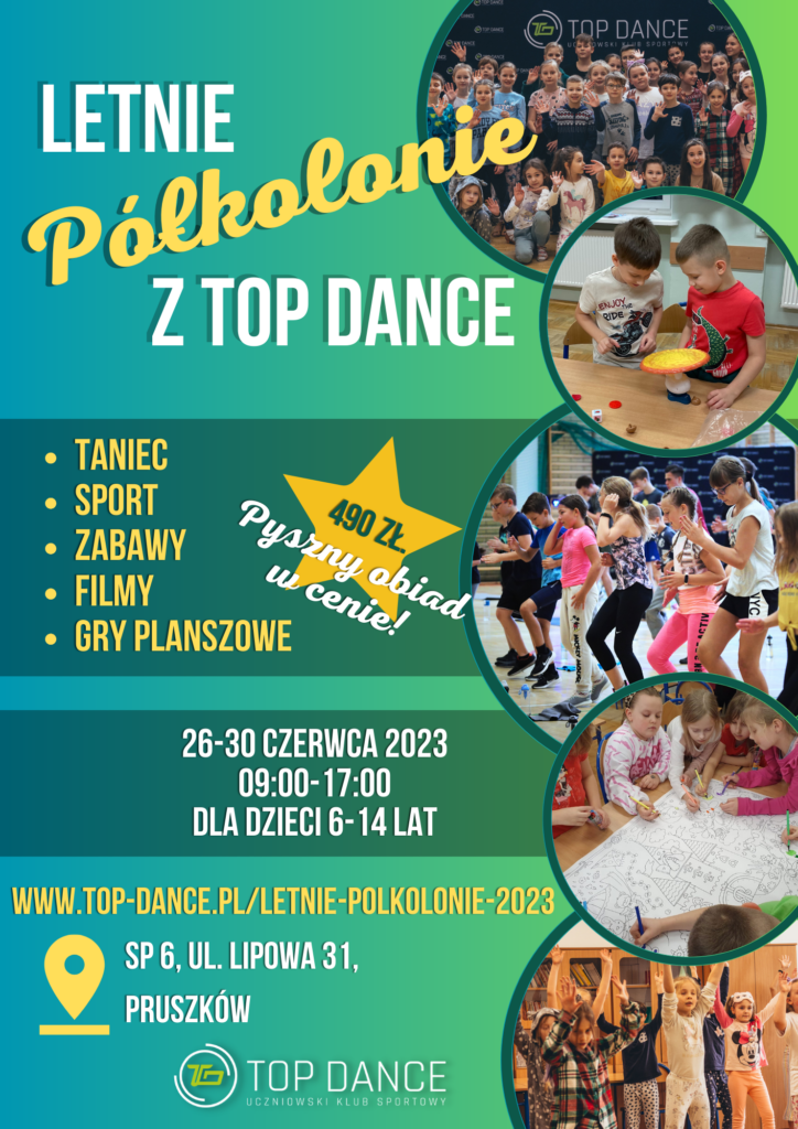 letnie półkolonie z top dance 2023