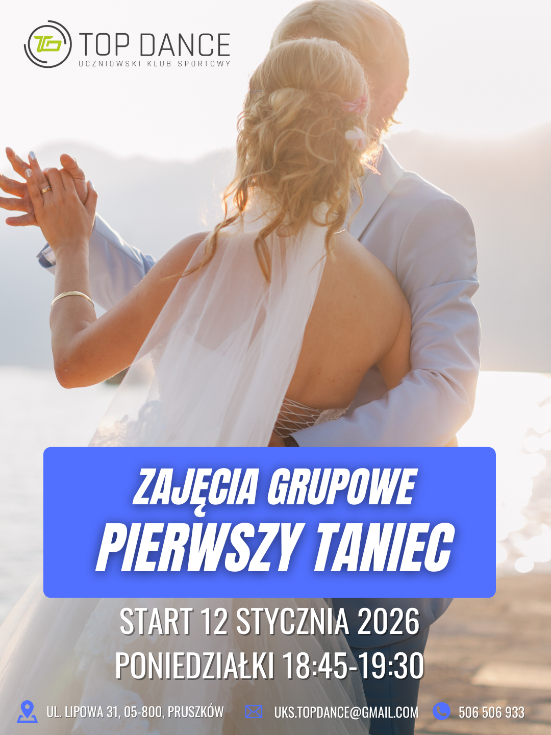 Pierwszy Taniec – Grupowy Kurs „Wprowadzenie” dla Par w Pruszkowie